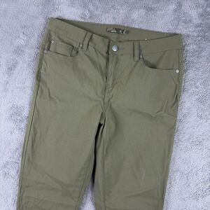 Prana Briann Pants Size 10 Hiking Skinny Nylon Stretch Low Rise Stretch Outdoor